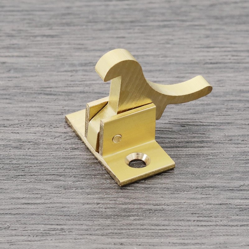 eMagTech 4Pcs Pure Brass Bird Latches with Screws Window Elbow
