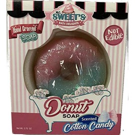 3" Cotton Candy Scented Donut Soap