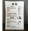 STORE SMART - Rigid Plastic Menu - 8.5" x 14"