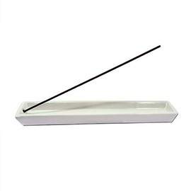 Shoyeido's 5" Long Ceramic Incense Tray - Frost