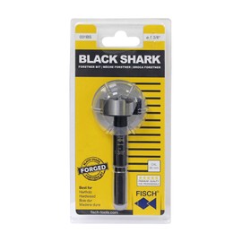 Fisch Black Shark Forged Steel Forstner Drill Bit for Woodworking, Precision Wave Design, Clean Cuts in Hardwoods, MDF, and Plywood, FSA-367543, Made in Austria (1/2 inch)
