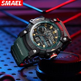 SMAEL Waterproof Digital Sports Watch Men Military Tactical LED Backlight Wristwatch