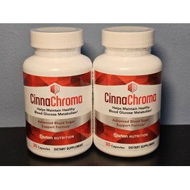 Barton Nutrition Lot of 2 Barton Nutrition CinnaChroma - 30 Caps each!  NEW! Exp 12/25