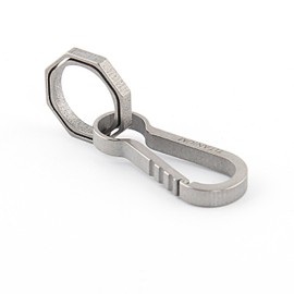 Hamans Titanium Keychain Quick Release Ultralight Keychain Hook (Titanium)