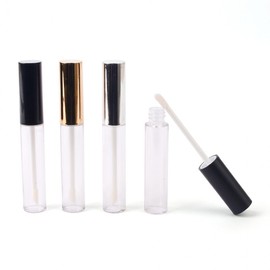 Lip Gloss Clear Container 10ml Empty Bottle Empty Container Gold 4ea