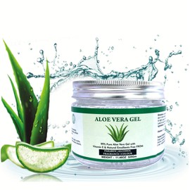 Raslok Aloe Vera Gel | 100% Pure Natural Aloe Gel | Moisturizing, Durable Moisturizing, Soothing for Facial Skin and Hair Care | Non-Sticky (11.46 oz) 11.60 oz (Pack of 1) Off White