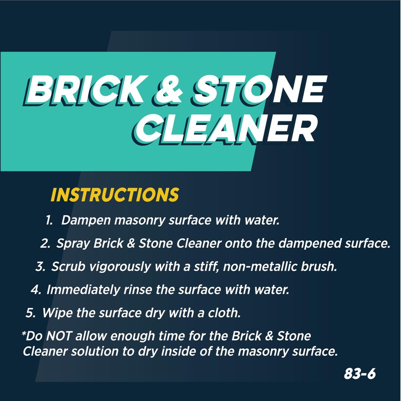Rutland Brick and Stone Cleaner for Fireplace, Fire Brick, Terracotta,