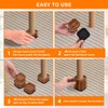 shouwuhho 12 Pack Furniture Risers Adjustable Bed Risers Heavy Duty