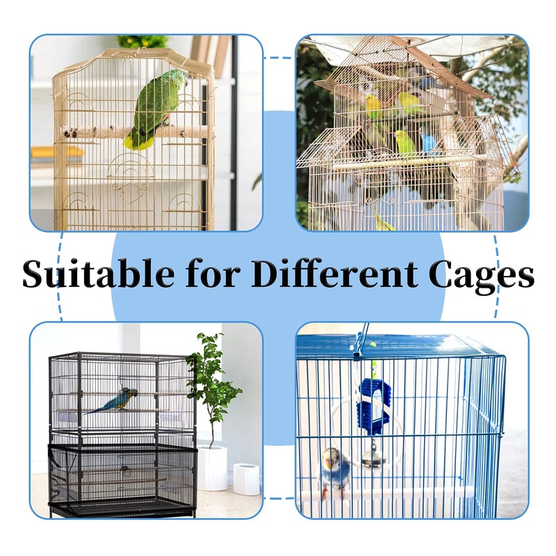 Daoeny Large Bird Cage Cover, Bird Cage Seed Catcher, Adjustable