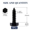 1/4" x 1" Hex Head Lag Screws Bolts 10Pcs 304