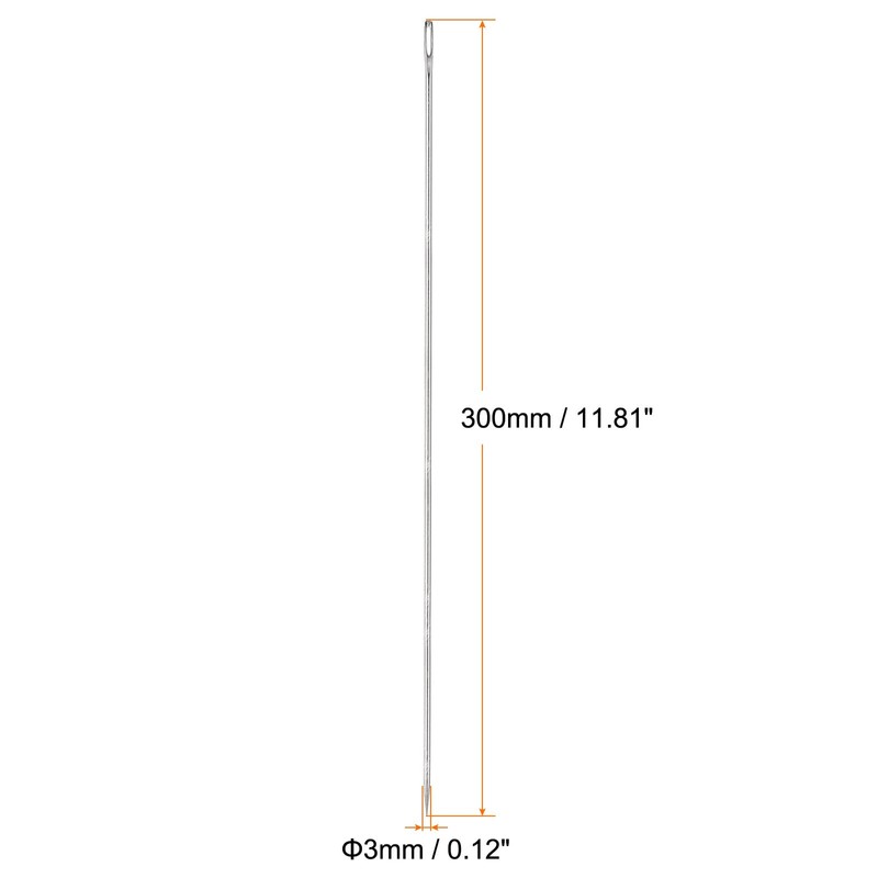 HARFINGTON 12 Inch Upholstery Needles Large Eye Stitching Needles Stainless