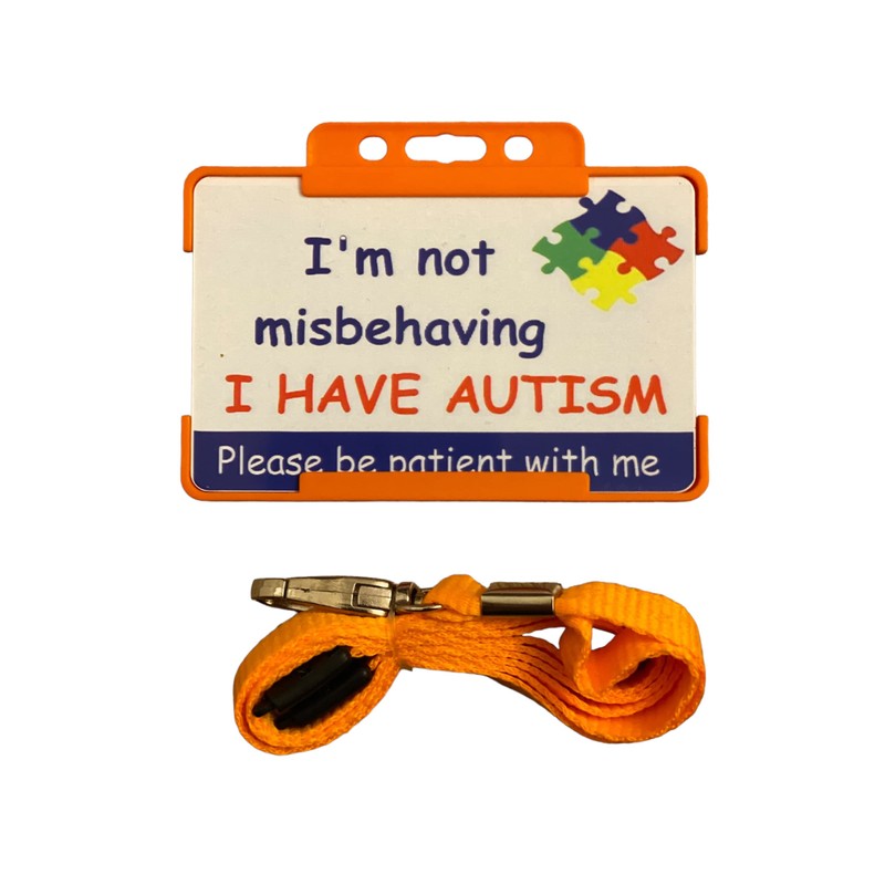 Im Not Misbehaving Autism Lanyard - Available in Seven Colours