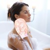 Guante Exfoliante Rosa para Baño y Ducha de Seda Imitada