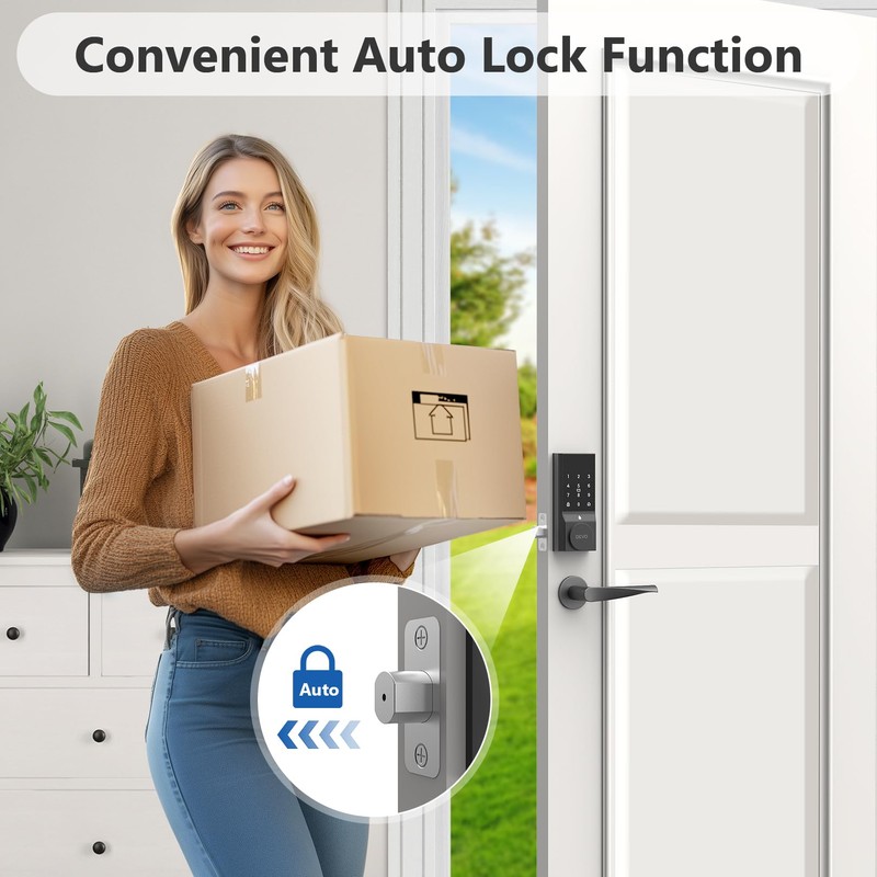 Devo Smart Lock, Keyless Entry Door Lock for Front Door,
