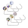6 Pack Purse Hook Long Handbag Hanger for Table Desk,