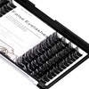 Bodermincer Black/Brown Color Natural Lash Clusters 84pcs Wispy Eyelash Clusters