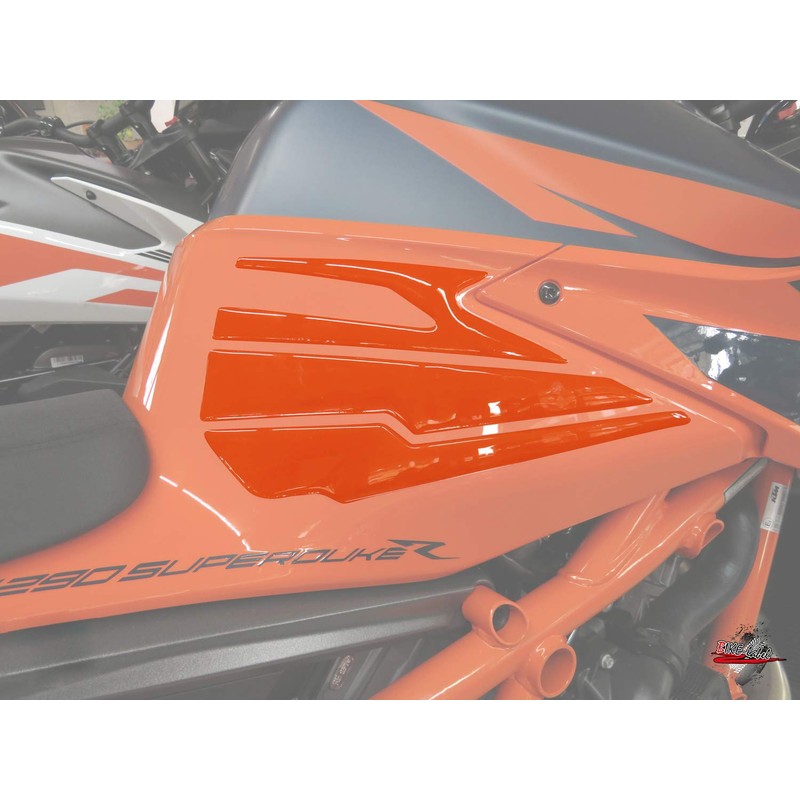BIKE-label Tank Pad Side Transparent Compatible with KTM 1290 Super