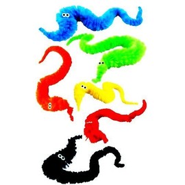WILLY WORMS (LOT OF 24) Magic Wiggly Fuzzy Worms