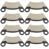 Caltric Front and Rear Brake Pads for Polaris Ranger 500