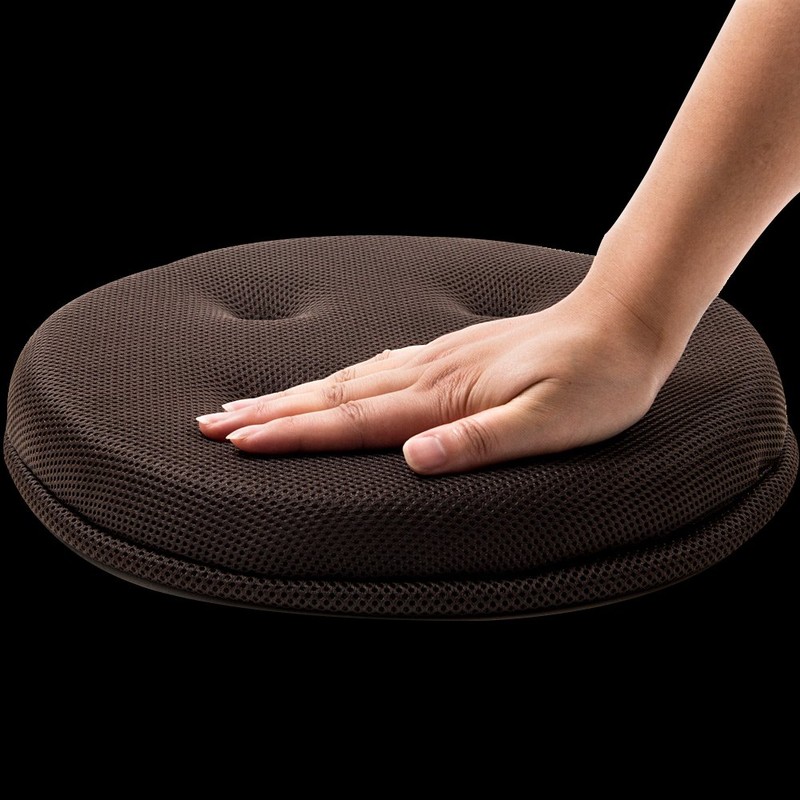 Baibu Home Super Breathable Cushion, 11.8 inches (30 cm), Black,
