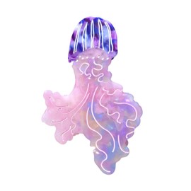 Magical Jellyfish Hair Clip,Acetate Claw Clips,Funny Hair Clips for Women,Purple