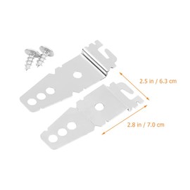 TEHAUX 2pcs Dishwasher Stand Dishwasher Clips Dishwasher Bracket Mounting Granite Dishwasher Insulation Blanket Dishwasher Side Counter Top Dishwasher Z Bracket Iron Universal Component