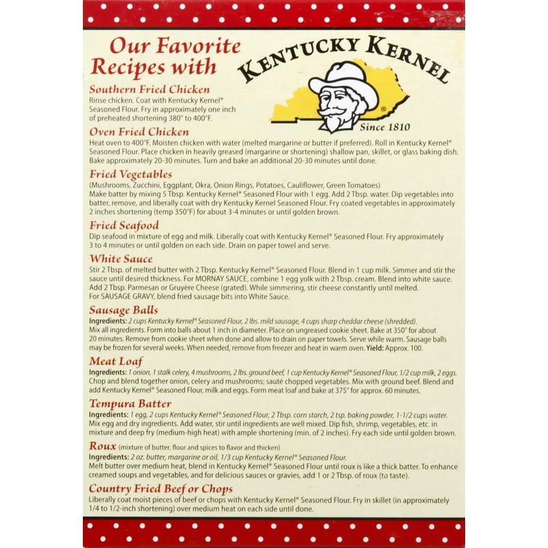 Kentucky Kernel Seasoned Flour, 22 Ounce (Pack of 6)