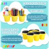 6 Pack Classroom Caddy Storage Basket with Handle,12 x 9