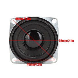 Speaker Horn 2 Pieces 2 Inch 4¦¸ 3 W High Sensitivity Powerful Bass Broadband Speaker