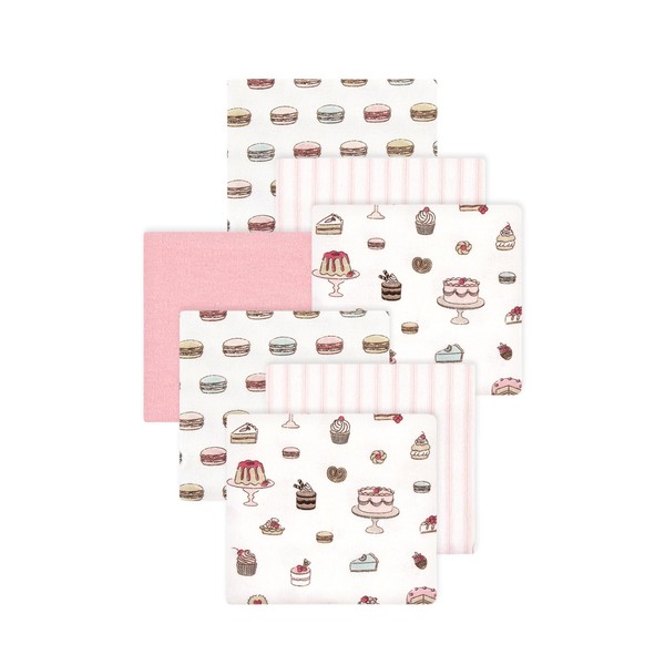 Little Treasure Hudson Baby Cotton Poly Flannel Receiving Blankets Multipack,