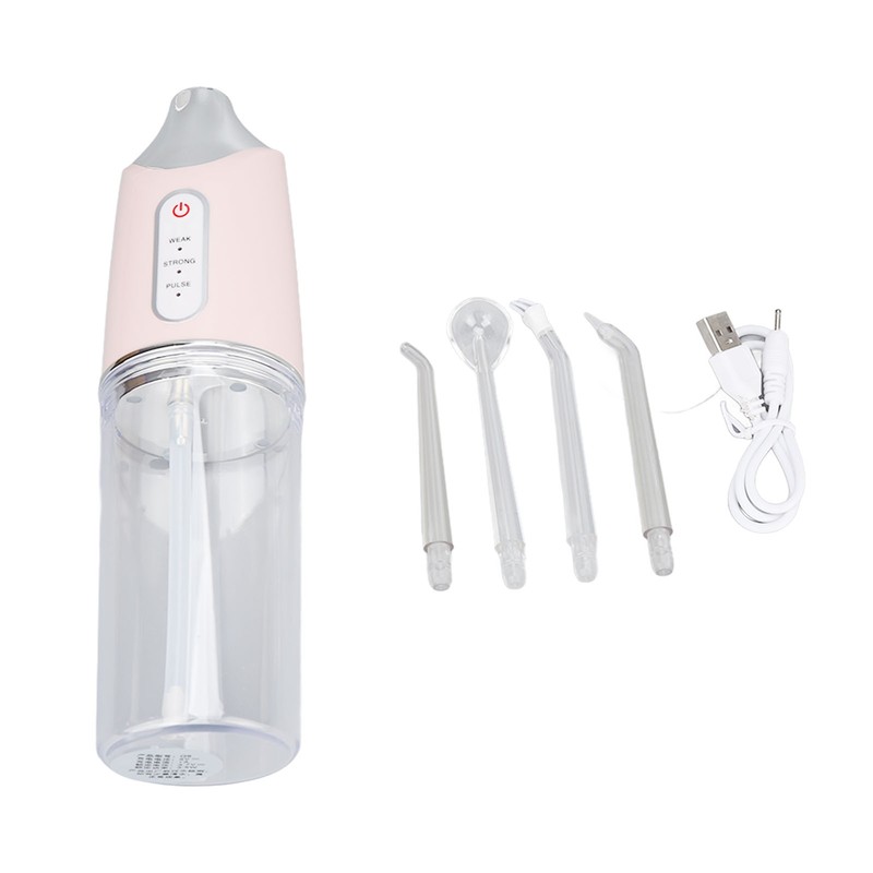 Electric Oral Irrigator 3 Modes 4 Nozzles 360 Degree Rotating