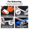 APIOLO Deburring Tool for Plastic Pipe, Suitable for 6 Pipes