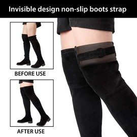 6 Piezas Botas hasta la Rodilla Correas Correas Elásticas Ajustables para Botas. con 42 Piezas Cinta de Gancho y Bucle para Botas hasta la Rodilla, Evita que las Botas se Caigan