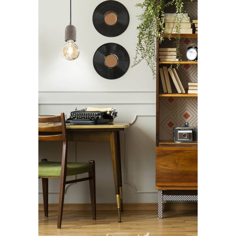 Eglo York Pendant Light Steel 60 W, Grey