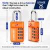 TSA Approved Travel Luggage Locks, Open Alert Combination Lock for