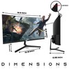 MTG 24 inch 1080p LED Desktop Laptop Monitor - Full
