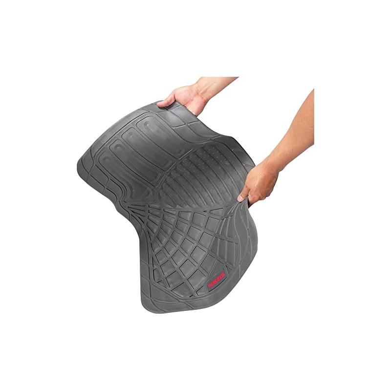 MIKELS Tapetes para Auto de Hule, Gris de Lujo