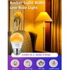Amber Sleep Light Bulb Dimmable, Blue Light Blocking, A15 E26