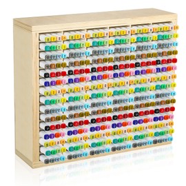 DoubleFill DoubleFill Wooden Marker Organizer for 360 Marker Storage Art Pens Storage Rack Watercolor Brushes Pens Color Pencils Organizer Holder for Desk