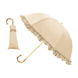 PT Full Blackout 2 Tier Umbrella / Ruffle Latte Beige, beige