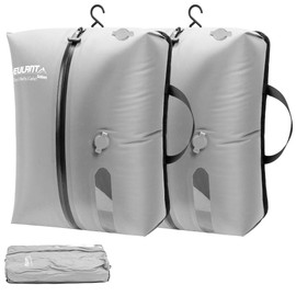 EULANT 2 Pack Reusable Vacuum Bags for Travel,Waterproof Professional IP67 Zipper Reusable Vacuum Compression Bags,Space Saver Bags for Suitcases Backpack(No Pump)