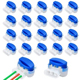GETUOPT 20 Pieces Cable Connectors, Waterproof Electrical Wire Connectors, Lawnmower Connector, 314 Connector with Moisture-Proof Gel Resin Filled, 3 Wire Connectors for Automower Robotic