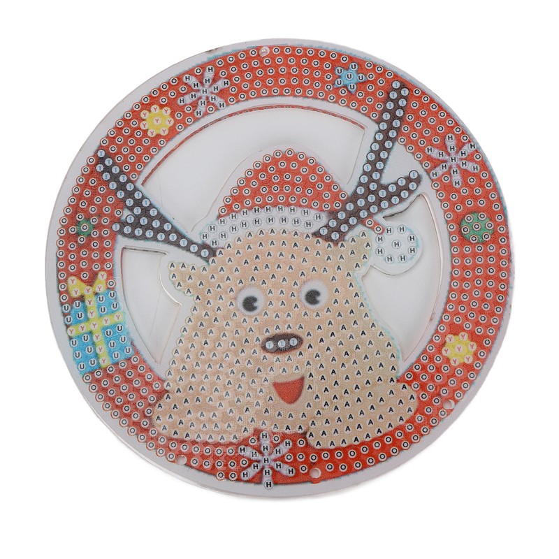 Rhinestone Painting Christmas Cute Elk Pendant DIY Relaxing Ornaments for