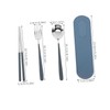 ABOOFAN Portable Travel Cutlery Set with Case Lightweight Stainless Steel