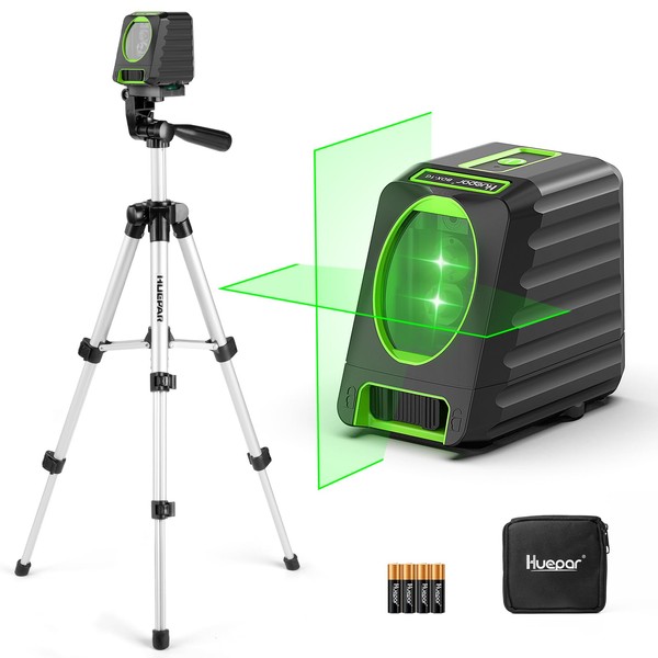 Laser Level with Tripod, Huepar 150Ft Self Leveling Lazer Level