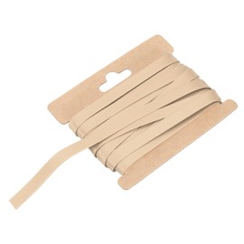 MECCANIXITY Double Fold Bias Tape for Sewing 1/3 Inch x 6 Yards Satin Pre-fold Continuous Binding Tape for Seaming Quilting Hemming Binding DIY Crafts, Light Brown