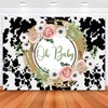 Sensfun Holy Cow Baby Shower Backdrop for Girl Oh Baby
