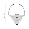Headband Magnifier USB Charge Acrylic Optical Lenses Ergonomic LED Illuminated