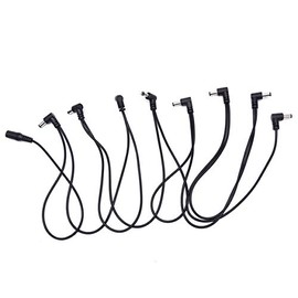 9V DC Power Jack Splitter Adapter Daisy Chain 1 to 8 Way Power Cable for Guitar Pedals (8 Way Cable)