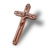 Woodvio - Handmade Wooden Wall Cross Hand Carved Catholic Crucifix